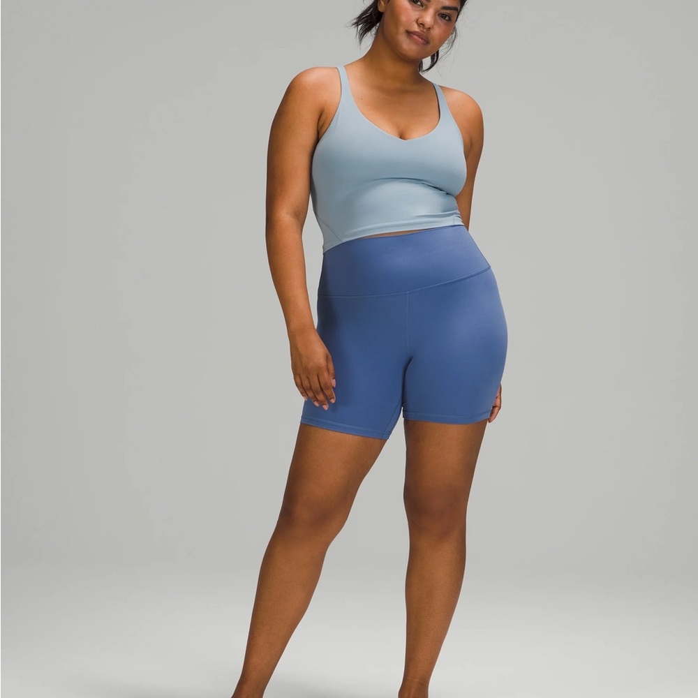 Lululemon Periwinkle Blue Bike Shorts Size 10